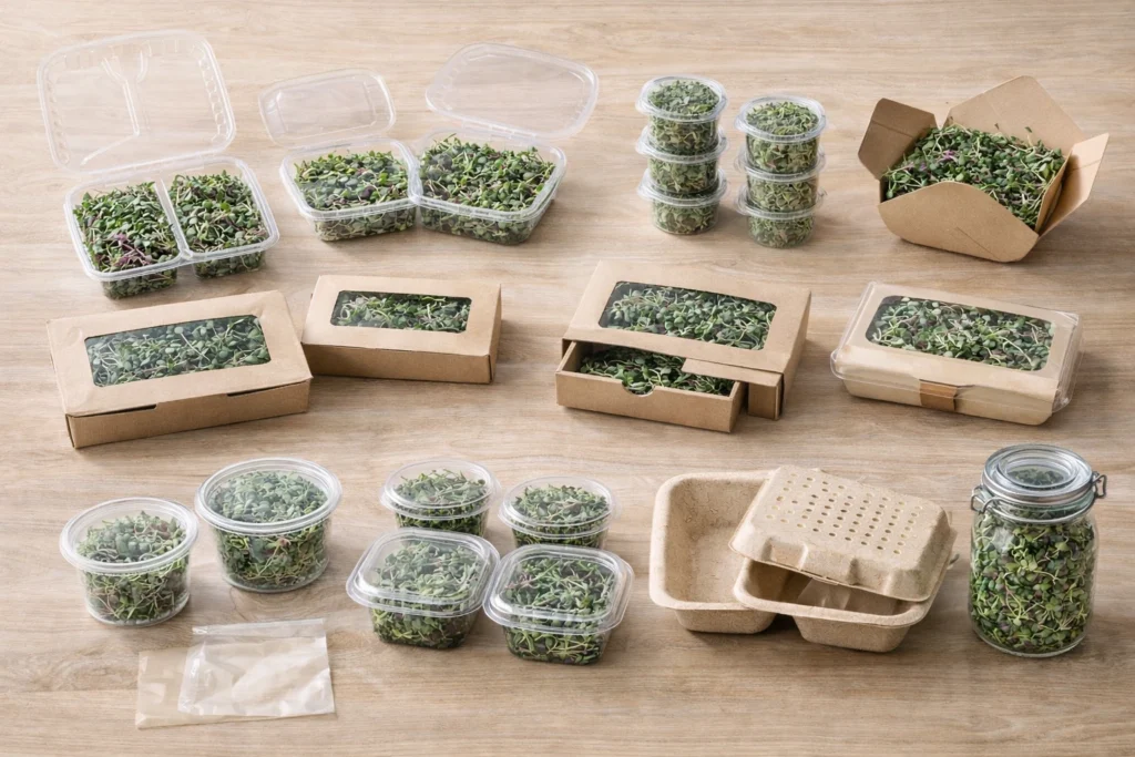 Functional and Retail-Friendly Microgreens Packaging Containers