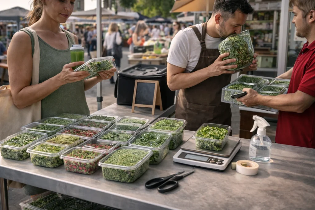 Sell Microgreens in Farmers Markets