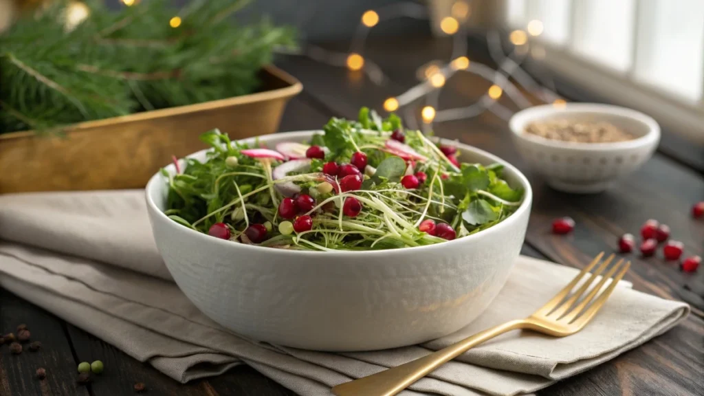 Festive Microgreens for Christmas Salads | Healthy Holiday Recipe Ideas