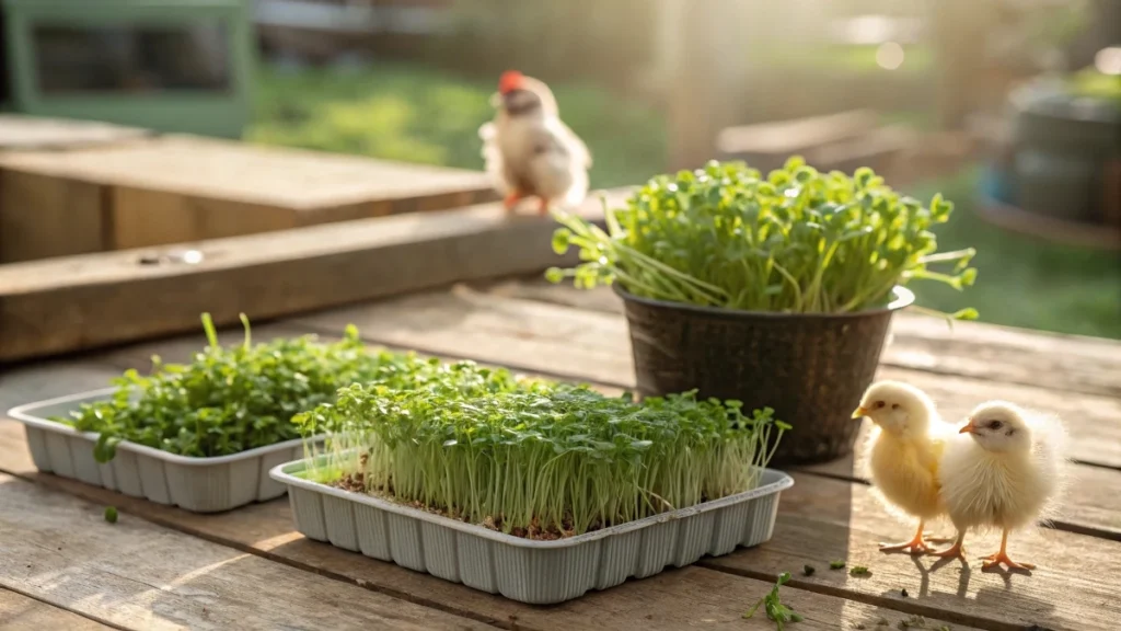 How to Grow Best Microgreens for Chickens