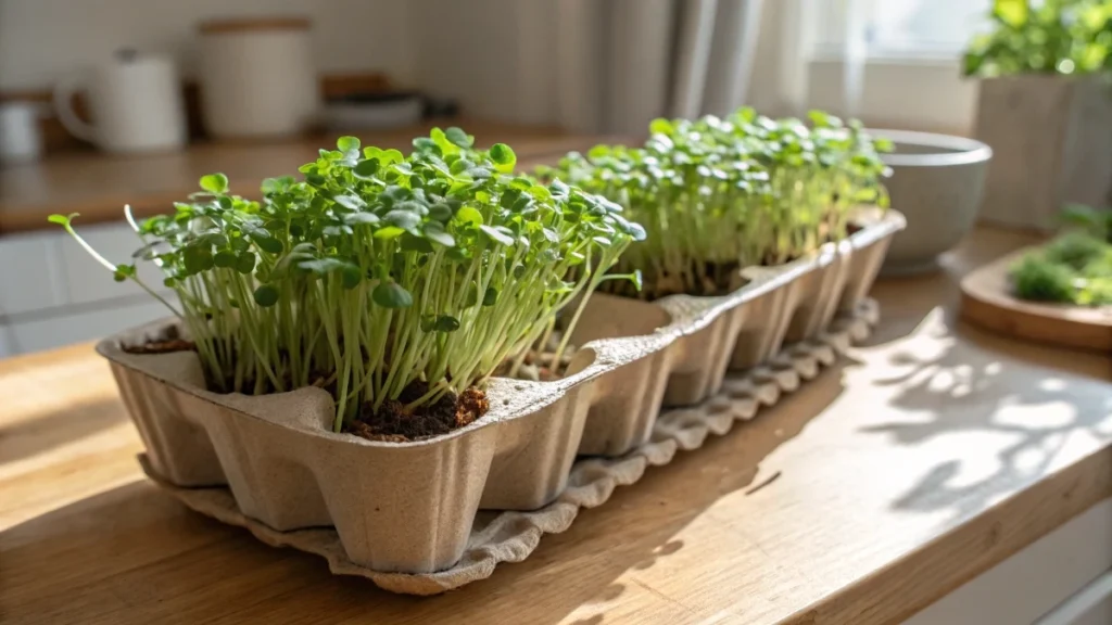 How to Grow Microgreens in Egg Carton