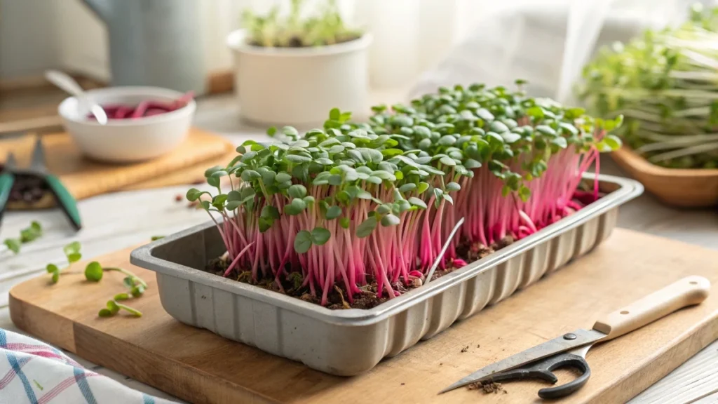 How to Grow Pink Radish Microgreens: Benefits & Easy Recipes