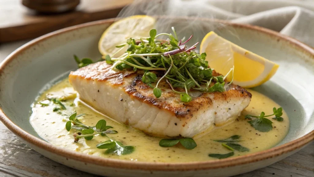 Delicious Fish with Microgreens Recipe