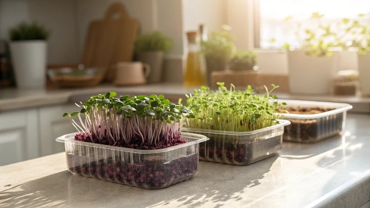 Growing Microgreens in Plastic Containers : A Simple Indoor Guide