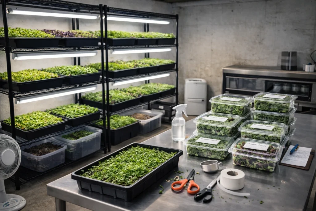 Microgreens small business