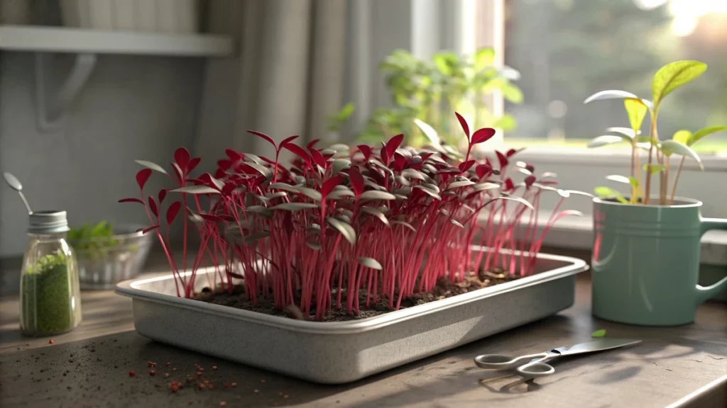 How to Grow Red Amaranth Microgreens