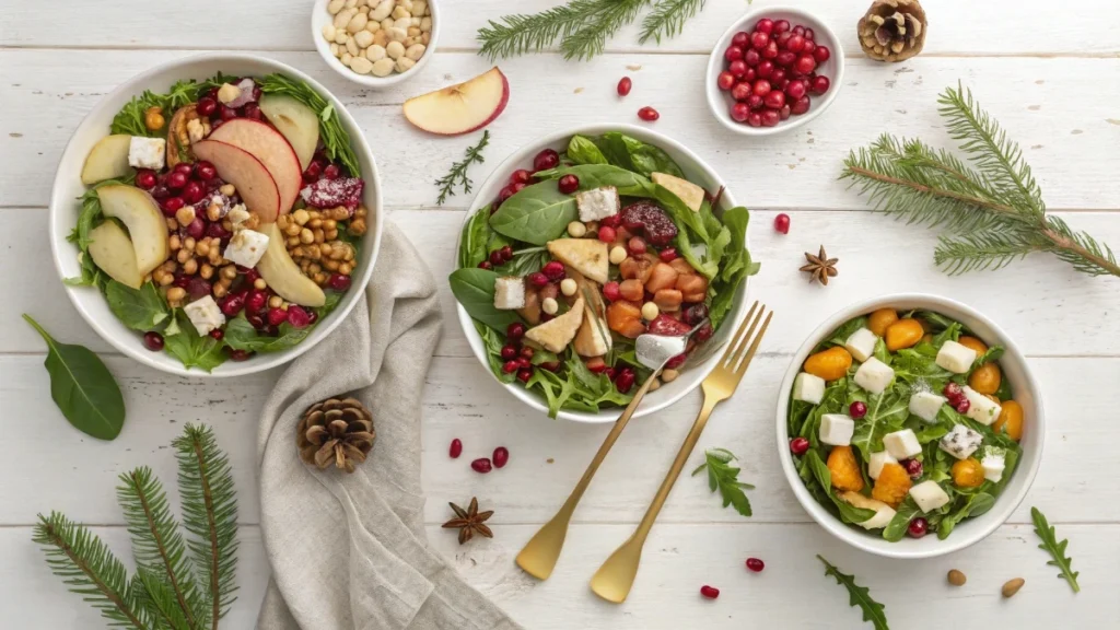 50 Christmas Salad Recipes | Fresh Holiday Salads with Fruit Greens and Grains