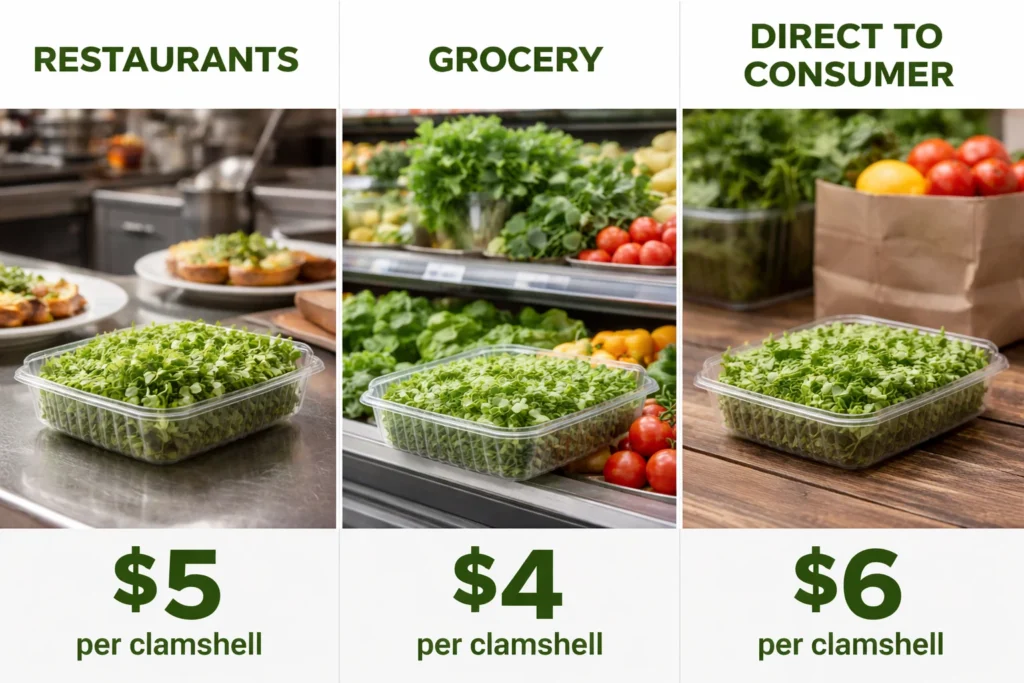 Customer type pricing: restaurant vs grocery vs direct to consumer